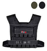 Жилет-обтяжувач MegaShape спортивний 20 кг з обтяженням обтяжувачами регульований для занять спортом