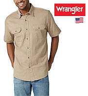 Мужская рубашка шведка с коротким рукавом Wrangler® / пшеничный цвет / из США L