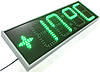 Годинник термометр світлодіодні вуличні з відображенням дати. 900х300мм., фото 7