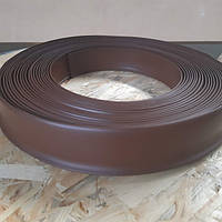Напольный гибкий плинтус из виниловой смолы высотой 60 мм, Светло-коричневый