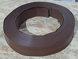 Гнучкий підлоговий плінтус із вінілу, висота 50 мм, Світло-коричневий