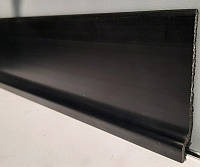 Підлоговий гнучкий плінтус з спіненої вінілової смоли 70 мм, 2,0 м, Чорний