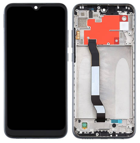Дисплей Xiaomi Redmi Note 8T с тачскрином и рамкой, оригинал 100% Service Pack, Black, фото 2