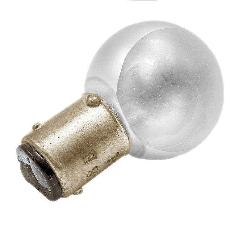 Лампа розжарювання літакова дзеркальна СМЗ 28-18+18 B15d, фото 1