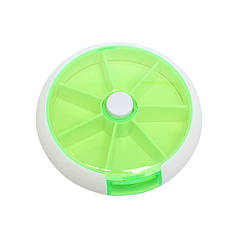 Таблетниця Lesko FY-8817 Fruits Green органайзер для таблеток на 7 відділень