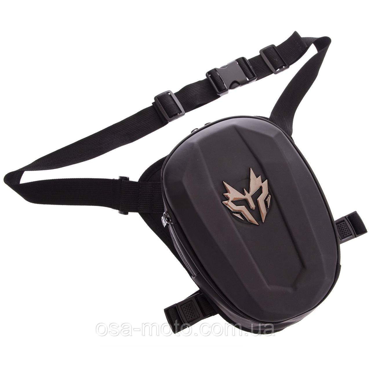 Сумка на бедро JIASPEED M-2830 твердая Matt Black