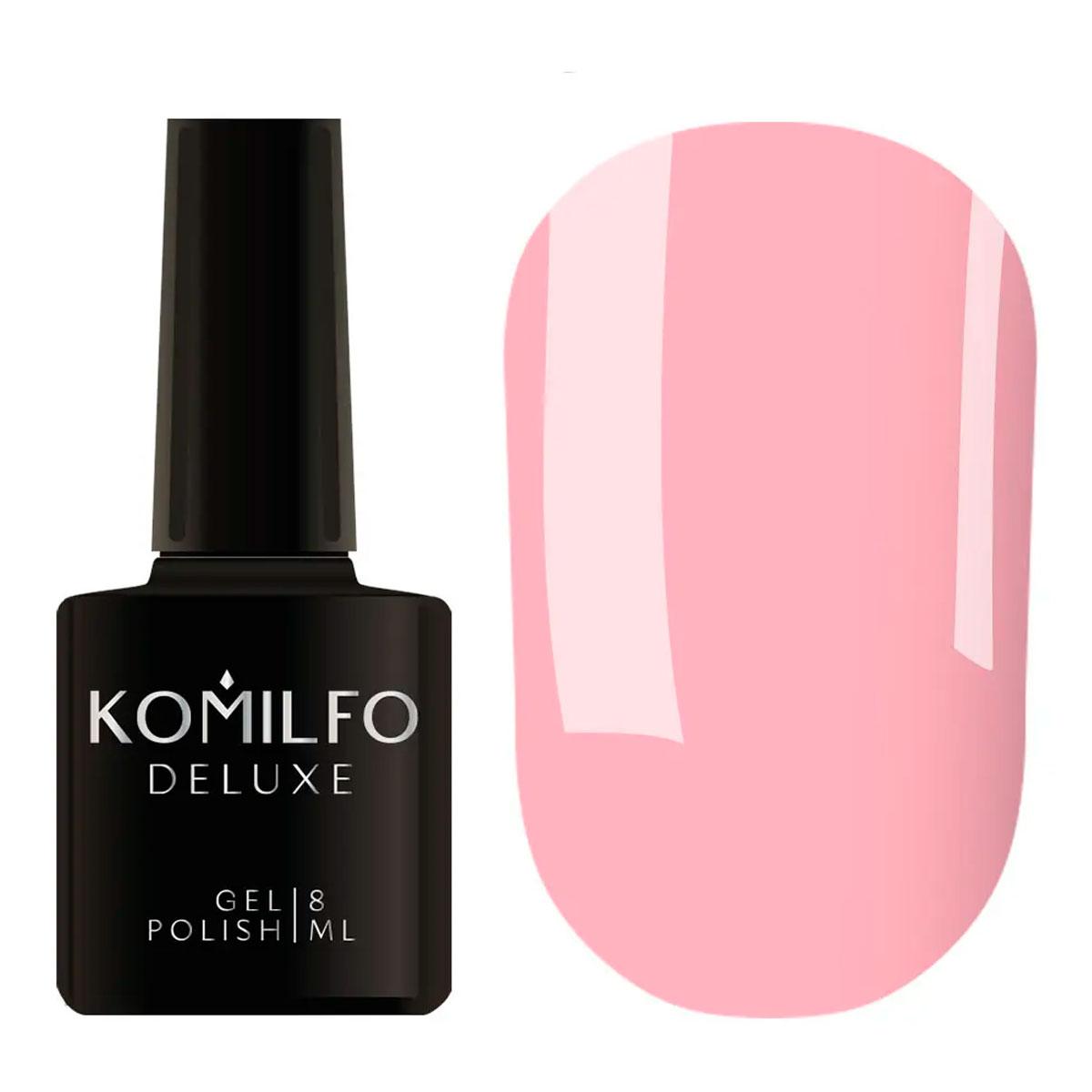 Гель-лак Komilfo Deluxe Series №D017 (ліловато-рожевий, емаль), 8 мл