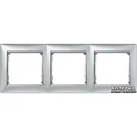 Рамка для выключателей Legrand Valena 770153 Aluminium 3 поста