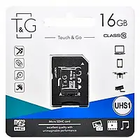 Карта памяти T&G 87341 16GB microSDHC С адаптером Class 10 UHS-I