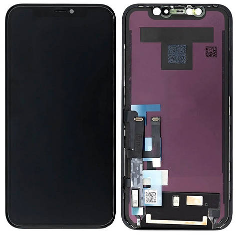 Дисплей Apple iPhone 11 с тачскрином и рамкой, Китай (Oled GX), Black, фото 2