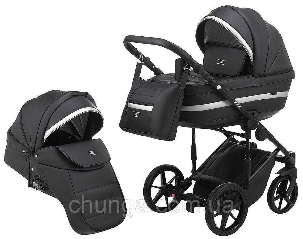 Коляска 2 в 1 Adamex Rimini ECO кожа 100% RI-204