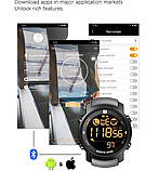 Водонепроникний спортивний годинник із пульсометром із каучуковим ремінцем із підсвіткою, секундоміром, будильником, фото 5