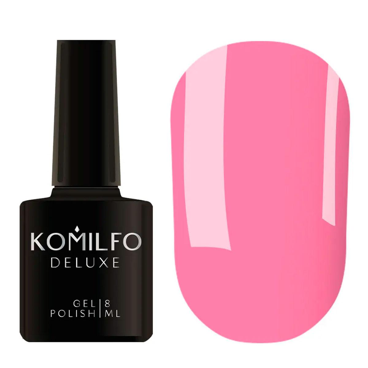 Гель-лак Komilfo Deluxe Series №D022 (рожевий, емаль), 8 мл