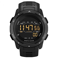 Водонепроникний кварцовий армійський і тактичний годинник North Edge з каучуковим ремінцем