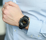 Військово-спортивний наручний чоловічий годинник із каучуковим ремінцем із підсвіткою з лічильником калорій,таймером, фото 8