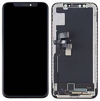 Дисплей Apple iPhone X з тачскрином та рамкою, Китай (Oled GX), Black