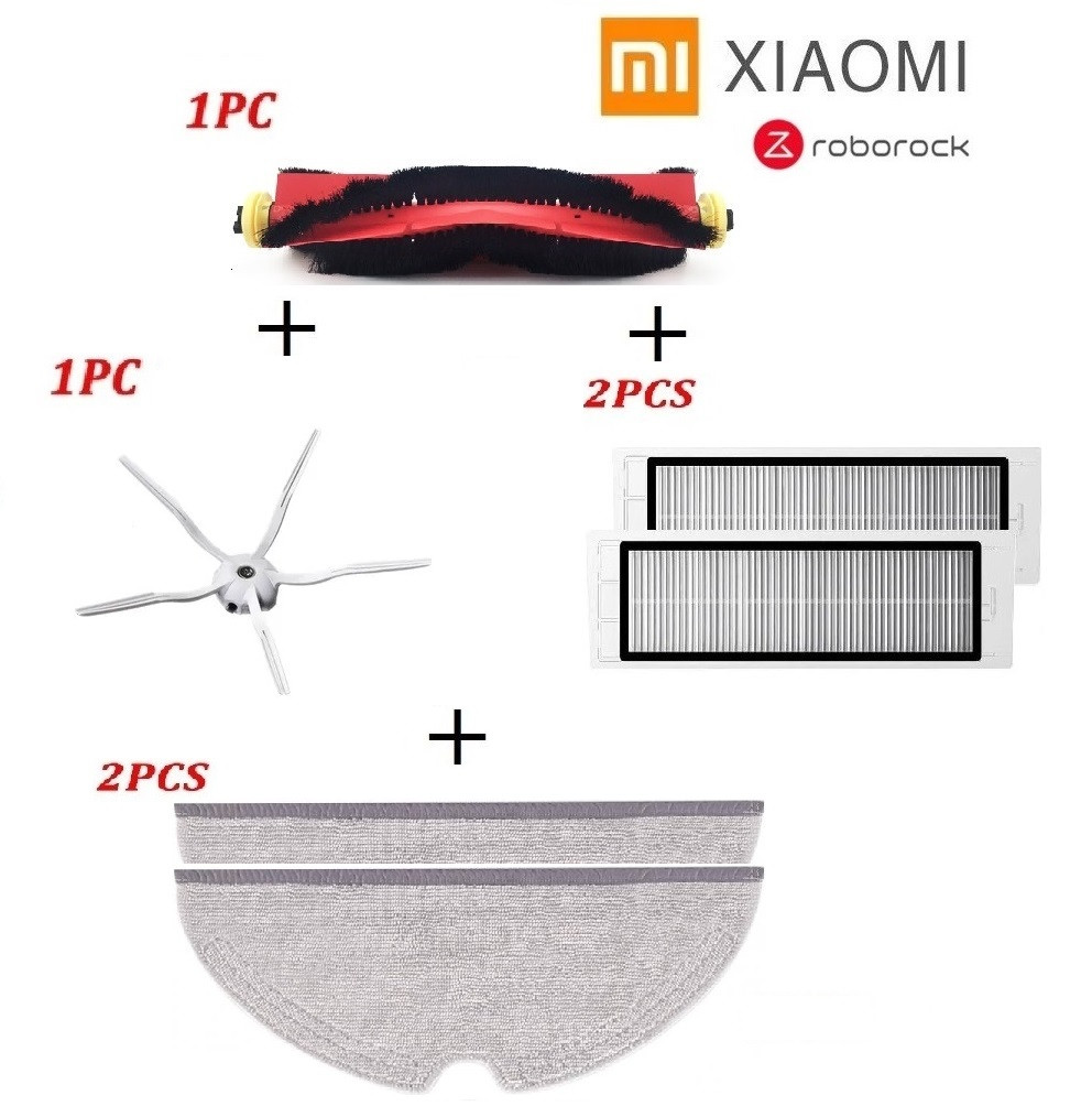 Комплект максимальний для робота-пилососа Xiaomi Mijia / RoboRock S50 S51 S55 S5 Max S6 E4 E20 C10 Xiaowa