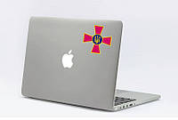 Патриотическая наклейка на ноутбук / планшет "Лого ЗСУ" 7,7х7,7 см