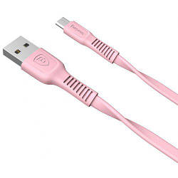 Кабель зарядный Baseus Flat Micro USB Cable Fast Data Sync Charging 1 м Pink (CAMZY-04)