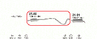 Резонатор Renault 5 / R5 Super 1.0 / 1.1 / 1.2 / 1.4 1987 - 1996 гг