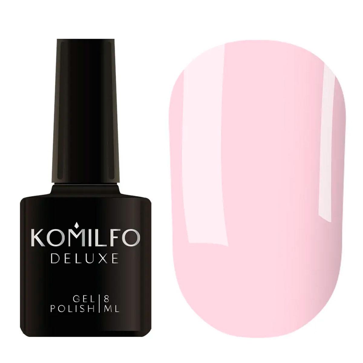 Гель-лак Komilfo Deluxe Series №D028 (світлий рожево-ліловий, емаль), 8 мл