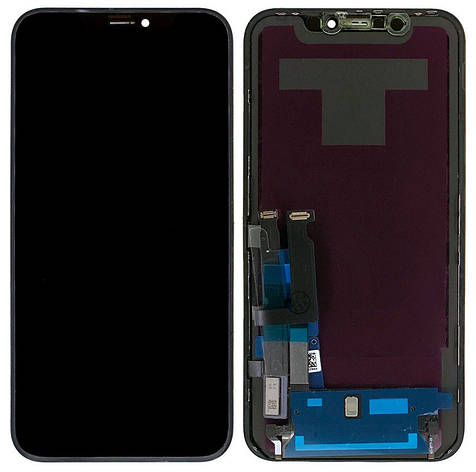 Дисплей Apple iPhone XR с тачскрином и рамкой, Black, фото 2