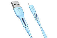 Кабель Baseus Tough Series USB A - USB C плоский 0.25 м Bright Blue (CATZY-A03)