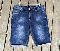 Мужские джинсовые шорты стрейч батал 34