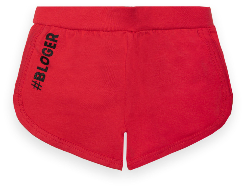 Шорти дитячі яскраві для дівчинки на резинці GABBI SH-22-7 Bloger Червоний на зріст 104 (13195)
