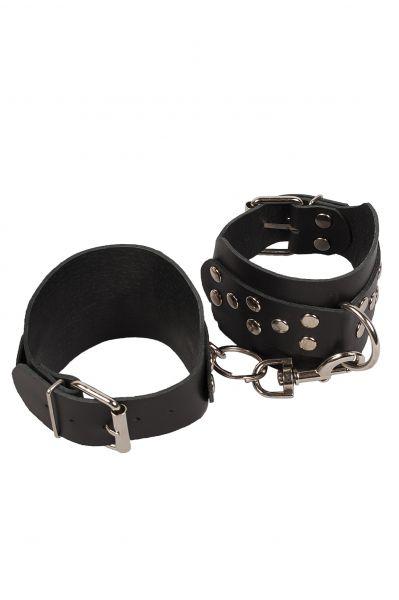 Оковы Leather Leg Cuffs, Black