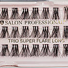 Пучки для нарощування вій потрійні Salon Professional Trio Super Flare Long, фото 2