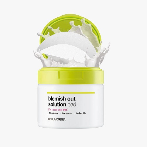 BellaMonster Blemish Out Solution Pad Тонер педи від тьмяності шкіри, 90 шт