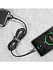Кабель Baseus Cafule USB to USB Type-C 0.5 м gray/black (CATKLF-DG1), фото 3