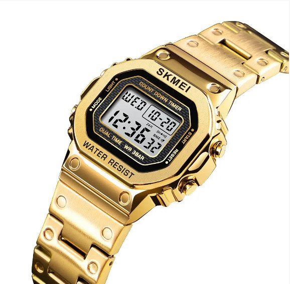 Жіночий спортивний годинник Skmei 1433, singapore золото