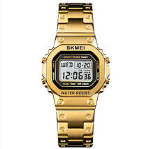 Жіночий спортивний годинник Skmei 1433, singapore золото, фото 2