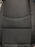 Майки на передні сидіння чорна ткань "АвтоСвіт" (закрита/2 підг-ка)