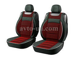 Майки передні сидіння PILOT В червоно - чорні закриті з підголовником