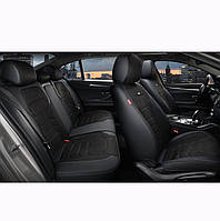 5D Чехлы автомобильные VERONA Черные Elegant- 700 146 алькантара экокожа спинка с карманом