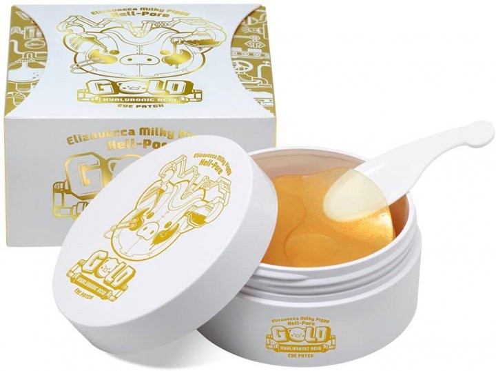 ELIZAVECCA MILKY PIGGY HELL-PORE GOLD HYALURONIC ACID PATCH Патчі з гіалуроновою кислотою і золотом, 60 шт.