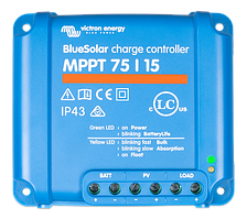 Victron Energy BlueSolar MPPT 75/15 (12/24V-15A) MPPT Контролер заряду сонячних батарей (модулів)