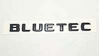 Эмблема надпись багажника Mercedes Bluetec тип2 чёрная