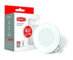 LED світильник MAXUS SDL, 6W яскраве світло