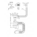 Сифон мийка з переливом і євровипуском для миття М-02, фото 3