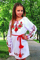 Детское вышитое платье вышиванка "Зоряна" 110-140
