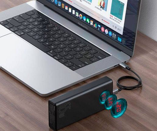 Baseus Power Bank Amblight Quick Charge 65W 30000 mAh з технологією QC3.0+PD3.0, фото 1
