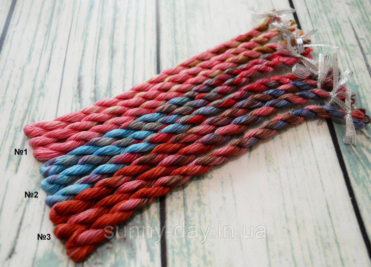 Муліне ручного фарбування, основа -  муліне DMC, фото 1