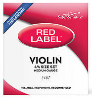 Струны для скрипки D'Addario Super Sensitive 2107 Red Label Violin String Set - 4/4 Size