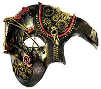 Маска для костюмированной вечеринки Steampunk Phantom Eye Mask Masquerade Gear Mask Burning Man Mask