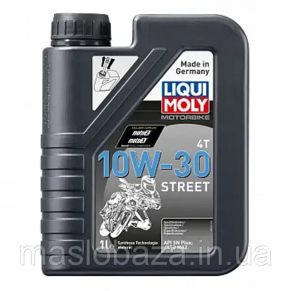 НС-синтетична моторна олива для 4-тактних мотоциклів Motorbike 4T Street 10W-30 1 л.