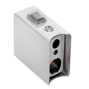 Модуль прихованого ел. під'єднання з вимикачем (для круглої стійки Ø 30) Хром